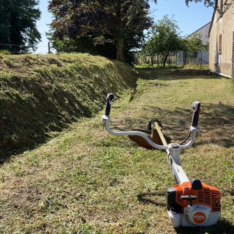 Débroussaillage avec fossé (Épinay-sur-Duclair)