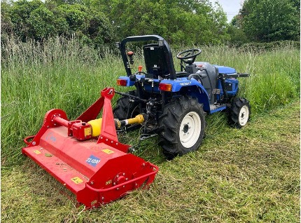 Débroussaillage tracteur grands terrains zone rurale Seine-Maritime broyage 76